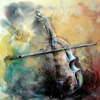Musical Instrument oil painting